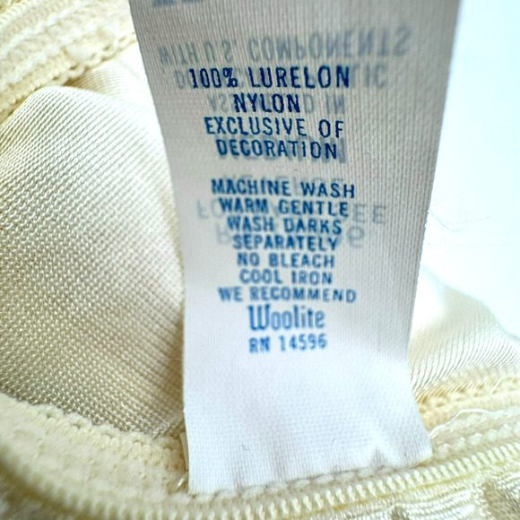 KAYSER Medium Vintage Butter Yellow Full Length Lurelon Nylon Nightgown Silky - Picture 5 of 7